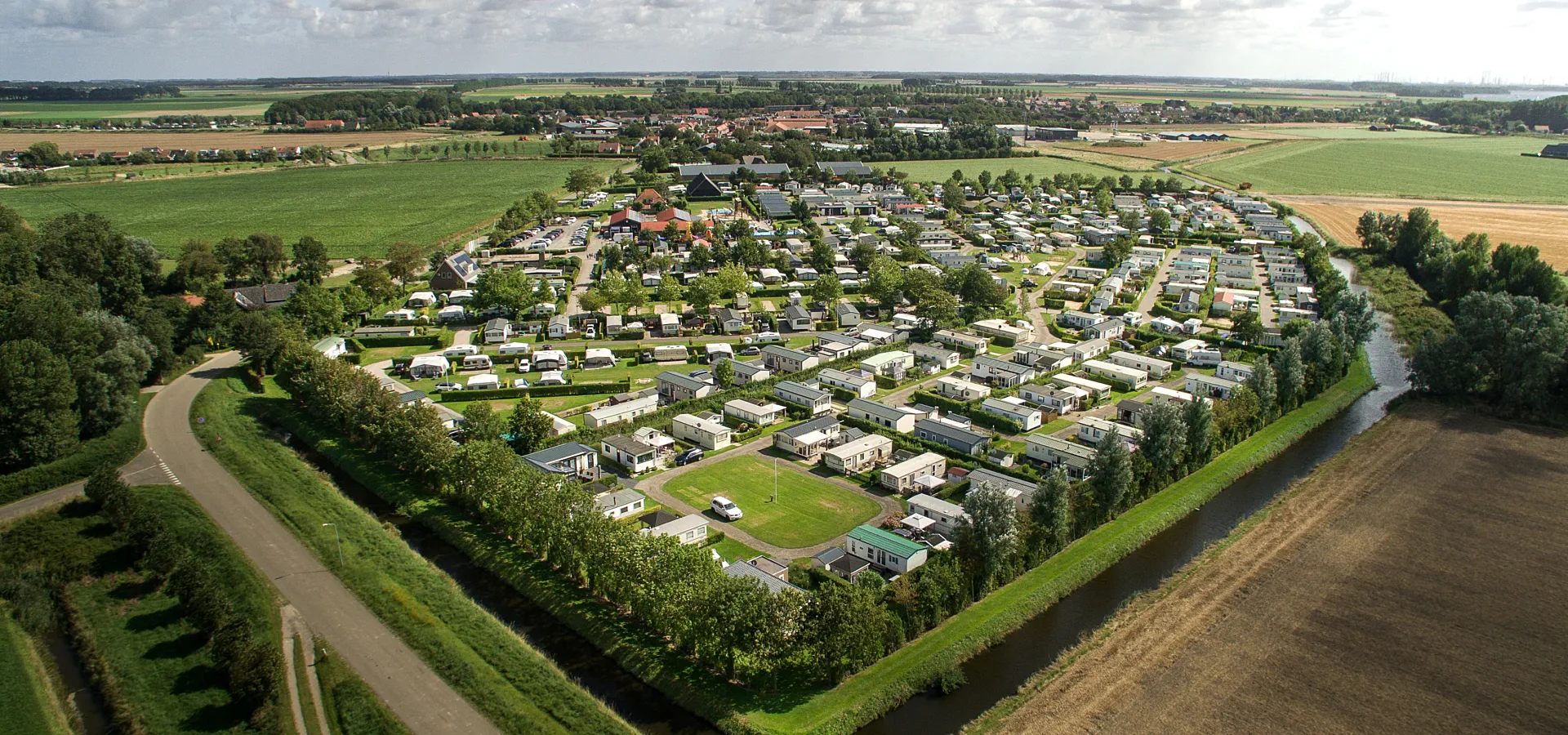 Drone fotografie Camping fotografie