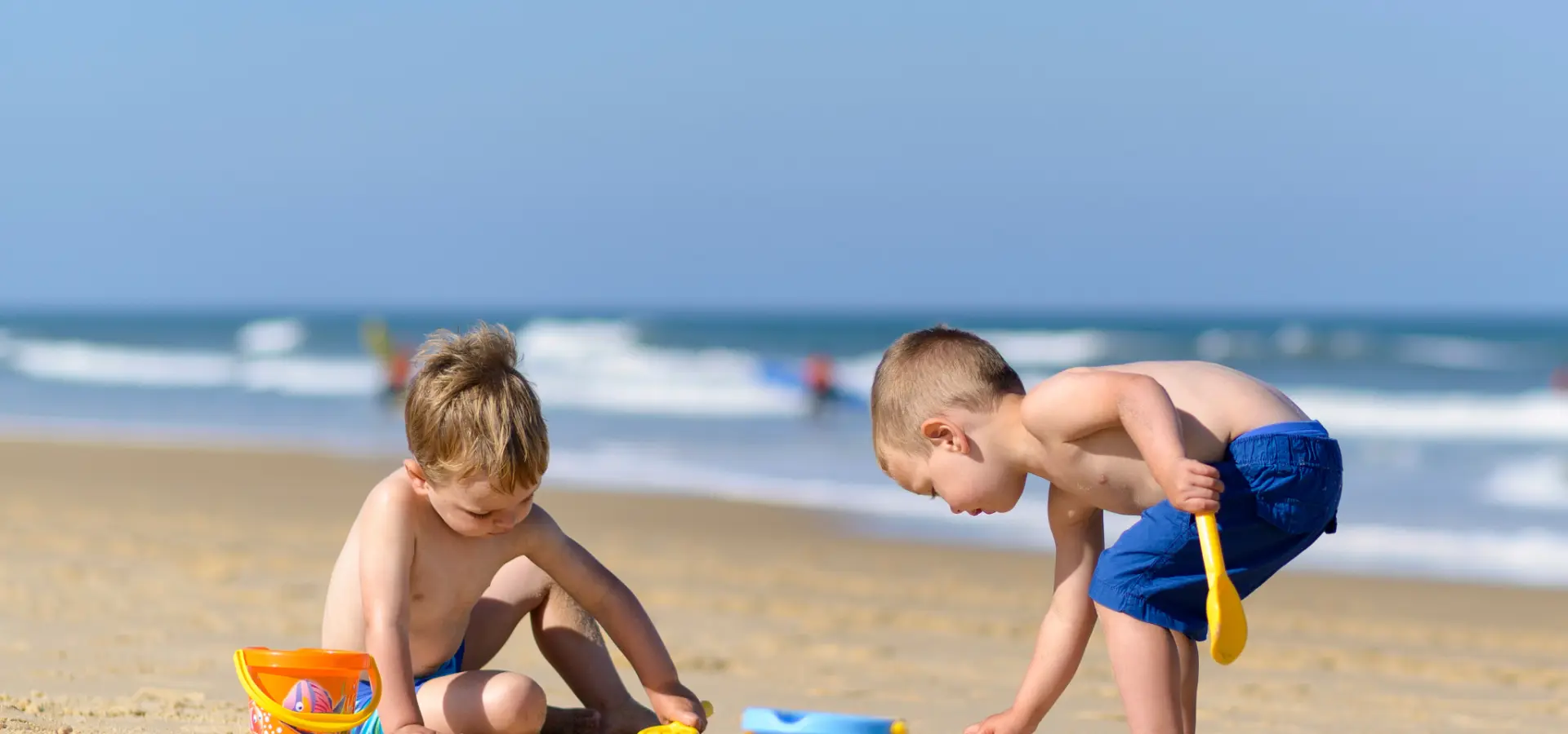 Kinderen strand banjaard