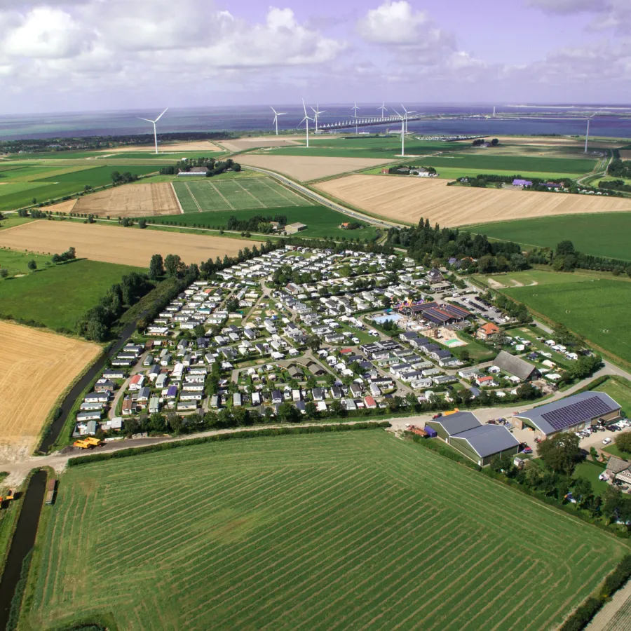 Drone fotografie Zeeland Camping de Molenhoek